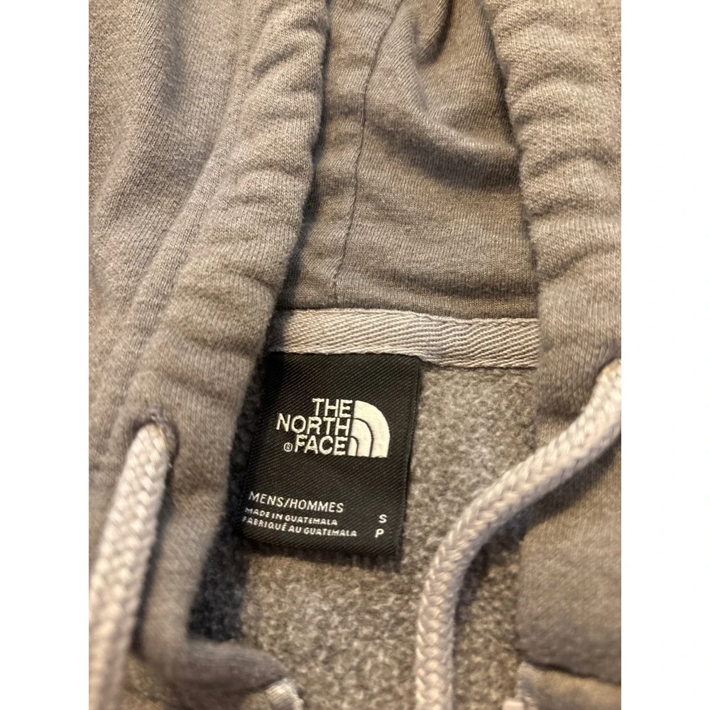 The North Face Mens Gray Full Zip Hoodie Fleece Sweatshirt Size Small Logo